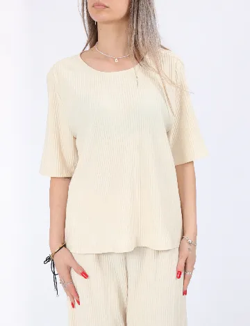 Bluza Pieces, crem