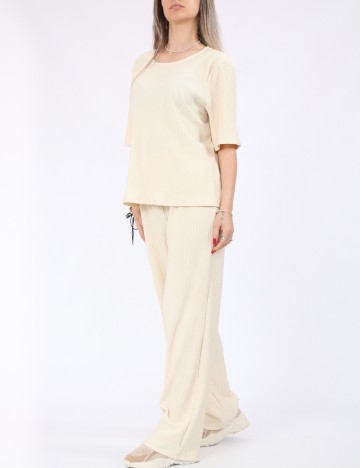 Bluza Pieces, crem