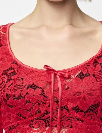 Bluza Pieces, rosu