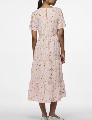 Rochie medie Pieces, roz