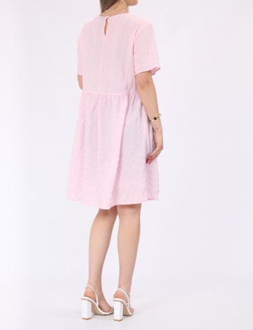 Rochie scurta Pieces, roz