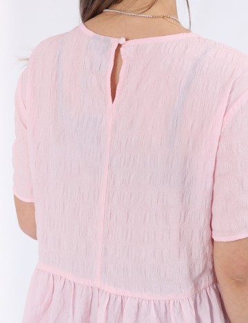 Rochie scurta Pieces, roz