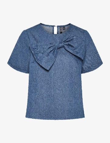 Bluza Pieces, albastru