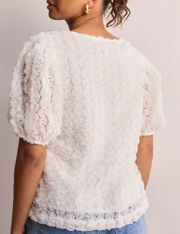 Bluza Pieces, alb