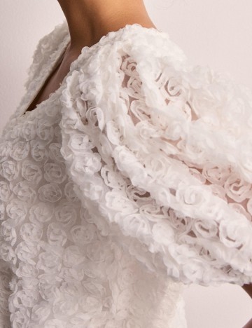 Bluza Pieces, alb