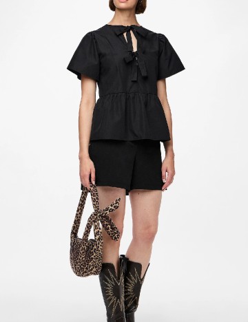 Bluza Pieces, negru