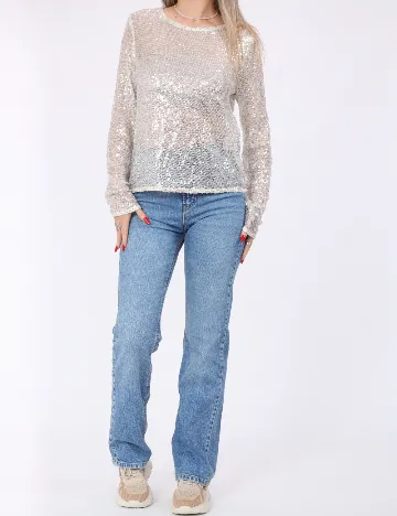 Bluza Pieces, crem