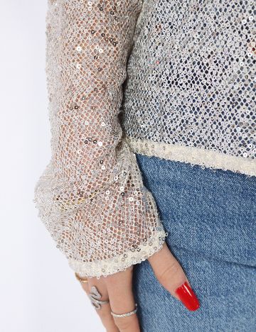 Bluza Pieces, crem
