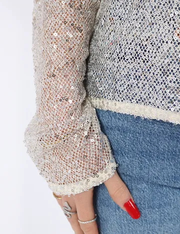 Bluza Pieces, crem