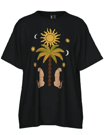 Tricou Pieces, negru