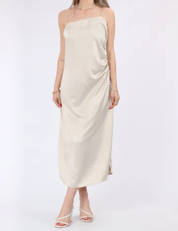 Rochie medie Vero Moda, crem
