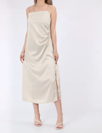 Rochie medie Vero Moda, crem