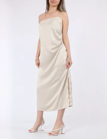 Rochie medie Vero Moda, crem