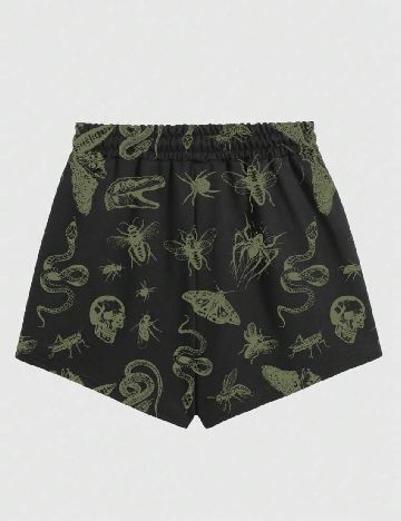 Pantaloni scurti Romwe, negru