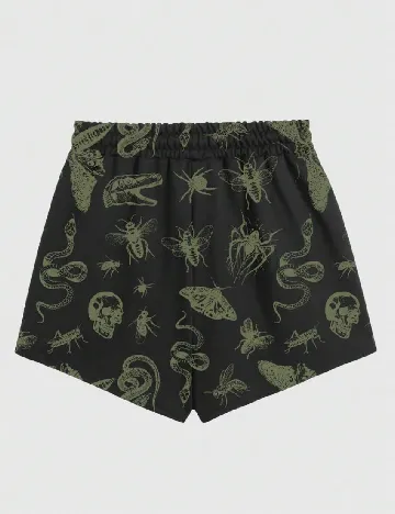 Pantaloni scurti Romwe, negru