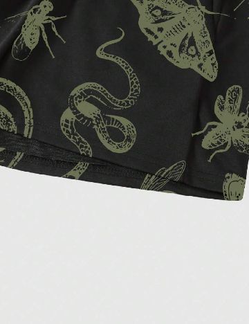 Pantaloni scurti Romwe, negru