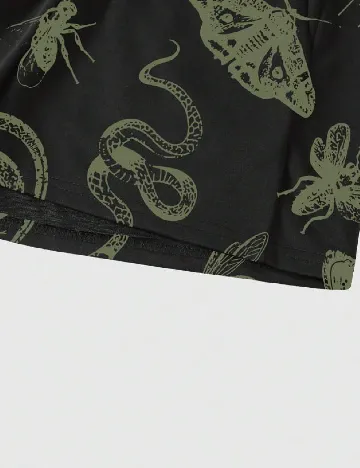 Pantaloni scurti Romwe, negru