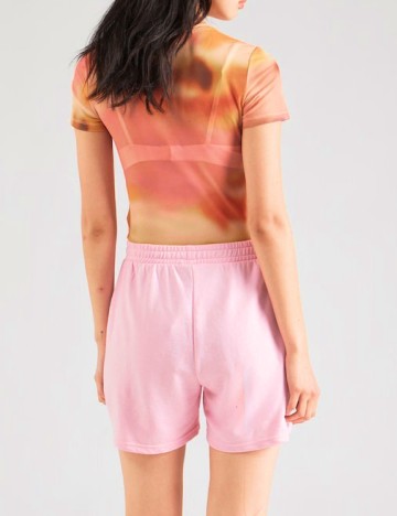 Pantaloni scurti Pieces, roz