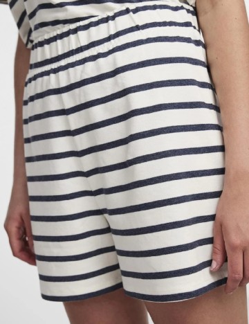 Pantaloni scurti Pieces, ecru