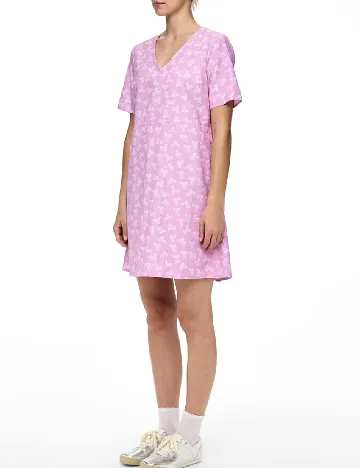 Rochie scurta Pieces, roz