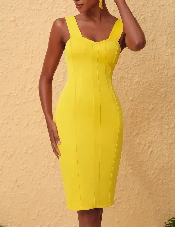 Rochie scurta SHEIN, galben