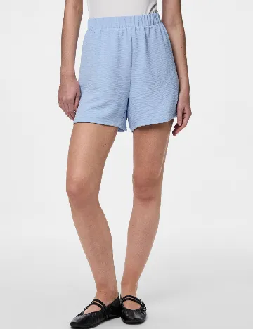 Pantaloni scurti Pieces, bleu