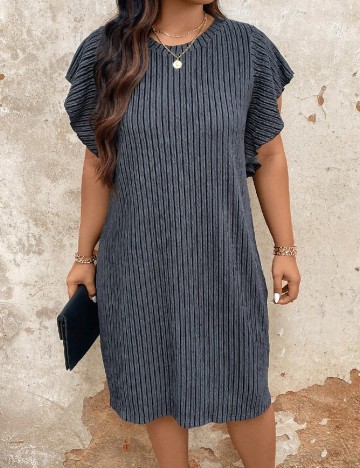 Rochie medie SHEIN CURVE, gri