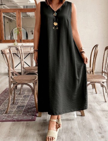 Rochie lunga SHEIN CURVE, negru