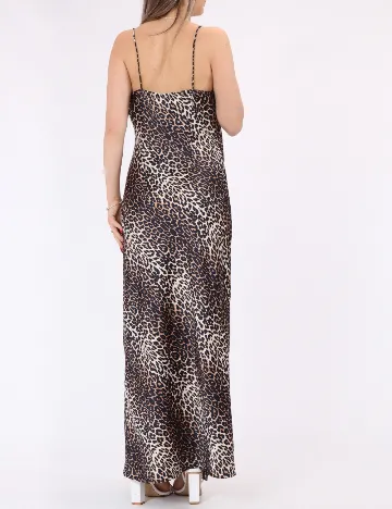 Rochie lunga Pieces, animal print