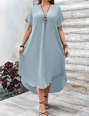 Rochie medie Emery Rose Curve, albastru