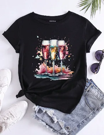 Tricou SHEIN, negru
