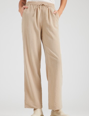 Pantaloni Pieces, crem