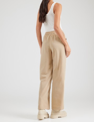 Pantaloni Pieces, crem
