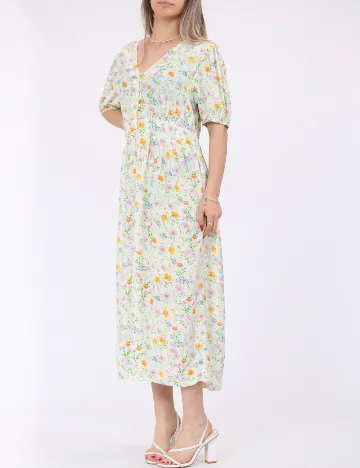 Rochie medie Pieces, floral print