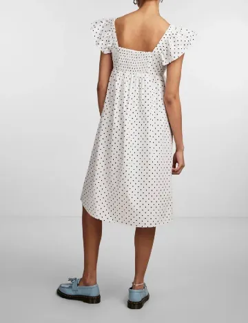 Rochie medie Pieces, alb