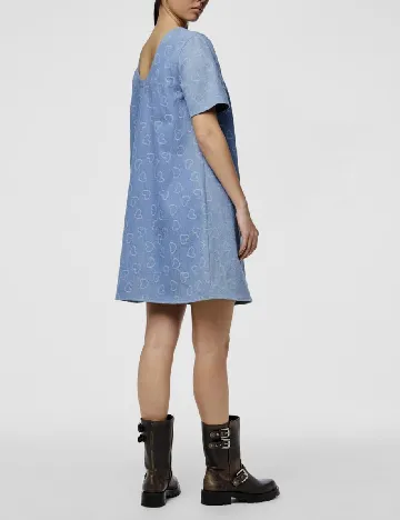 Rochie scurta Pieces, albastru