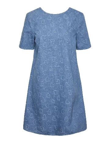 Rochie scurta Pieces, albastru