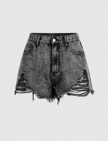 Pantaloni scurti SHEIN CURVE, gri