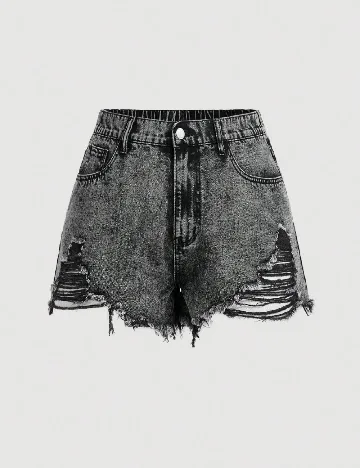 Pantaloni scurti SHEIN CURVE, gri