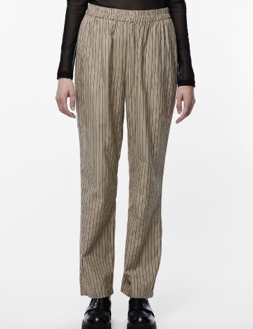 Pantaloni Pieces, maro