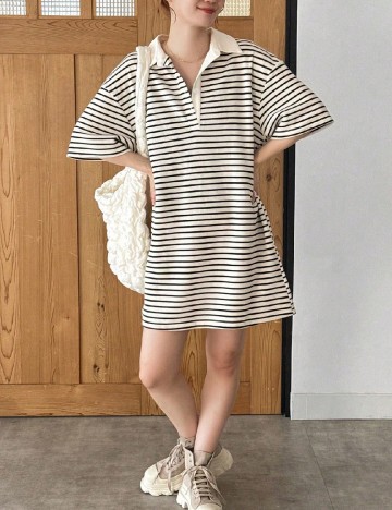 Rochie scurta SHEIN, ecru
