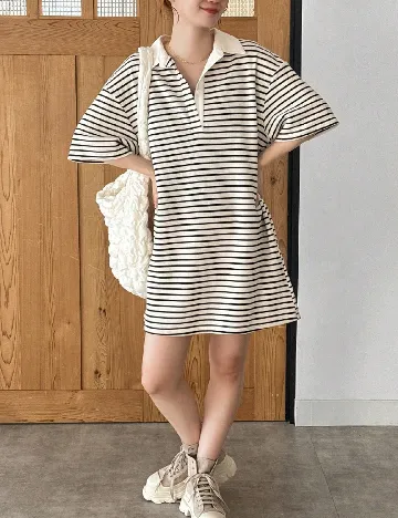 Rochie scurta SHEIN, ecru