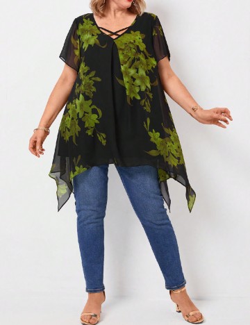 Bluza Emery Rose Curve, negru