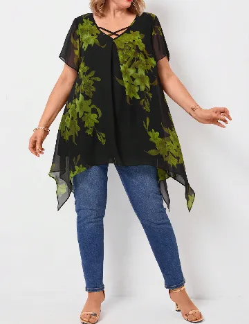 Bluza Emery Rose Curve, negru