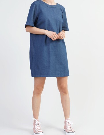 Rochie scurta Pieces, albastru