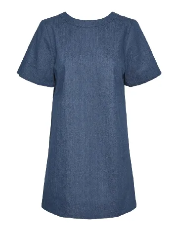 Rochie scurta Pieces, albastru