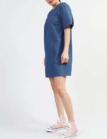 Rochie scurta Pieces, albastru
