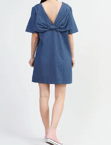 Rochie scurta Pieces, albastru