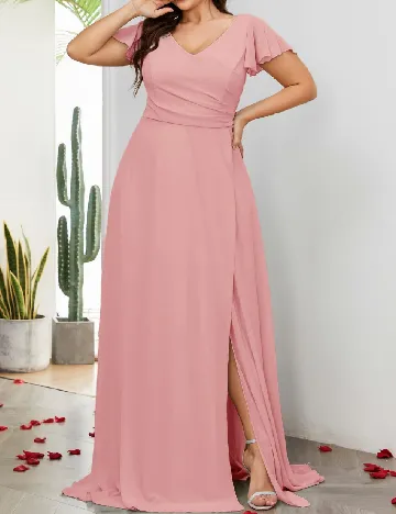 Rochie lunga SHEIN CURVE, roz