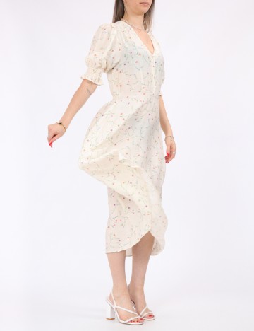Rochie medie Vero Moda, crem
